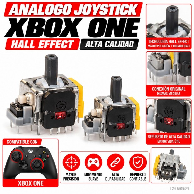 &ua ANALOGO JOYSTICK XBOX ONE HALL EFFECT